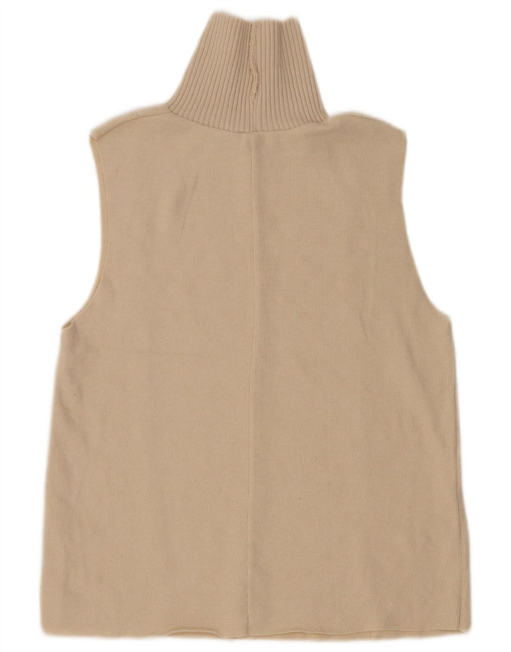 Canotta canotta da donna Zara UK 14 Poliestere beige medio