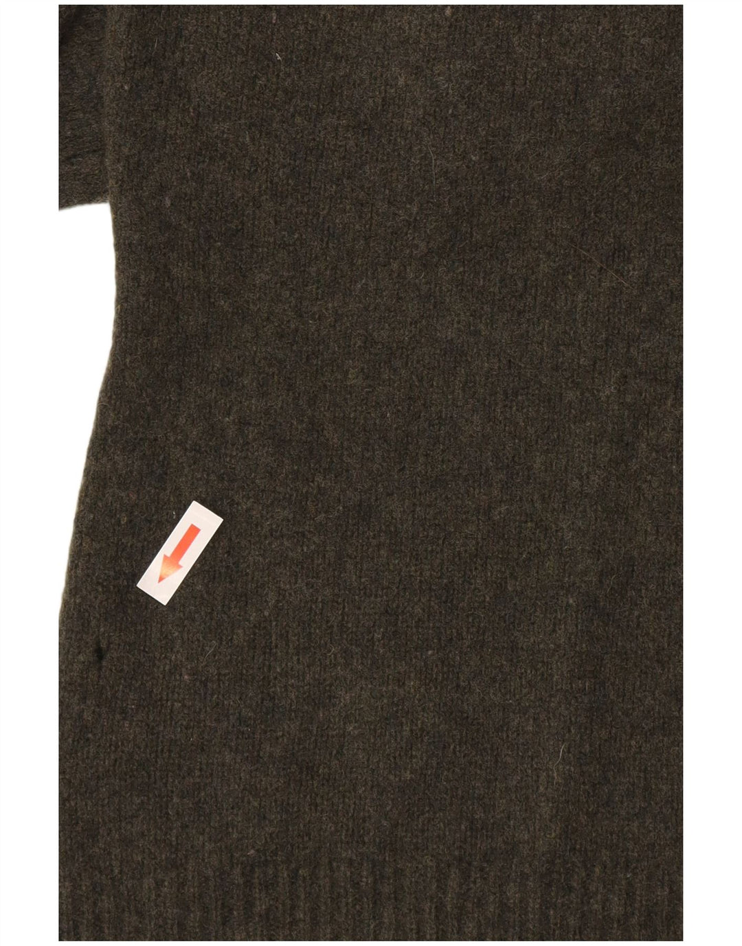 Maglione maglione da donna a collo alto Massimo Dutti UK 14 grande lana verde