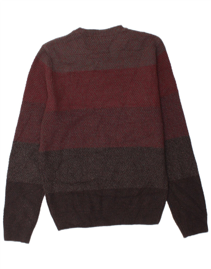 Maglione maglione girocollo da uomo Marks & Spencer piccolo a righe multicolore