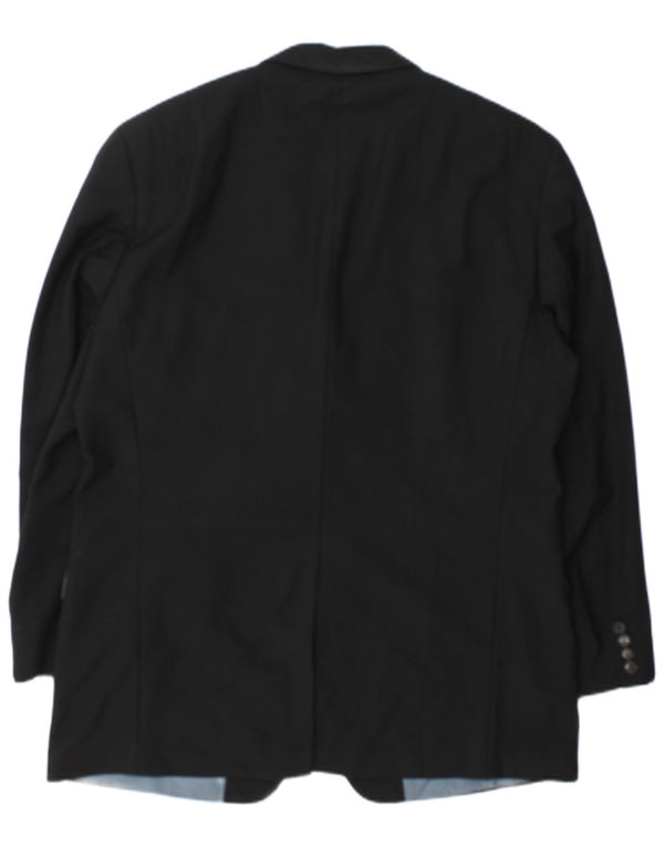 Giacca blazer da uomo a 3 bottoni Hugo Boss UK 44 2XL Nera