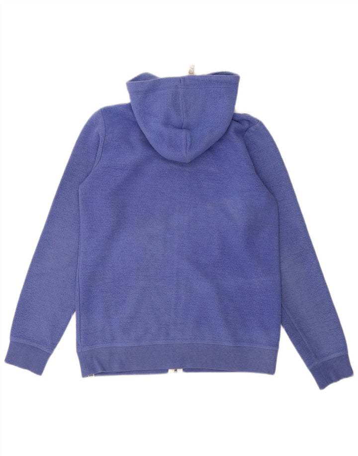Giacca in pile con cappuccio da donna Animal UK 8 Small Blu Poliestere