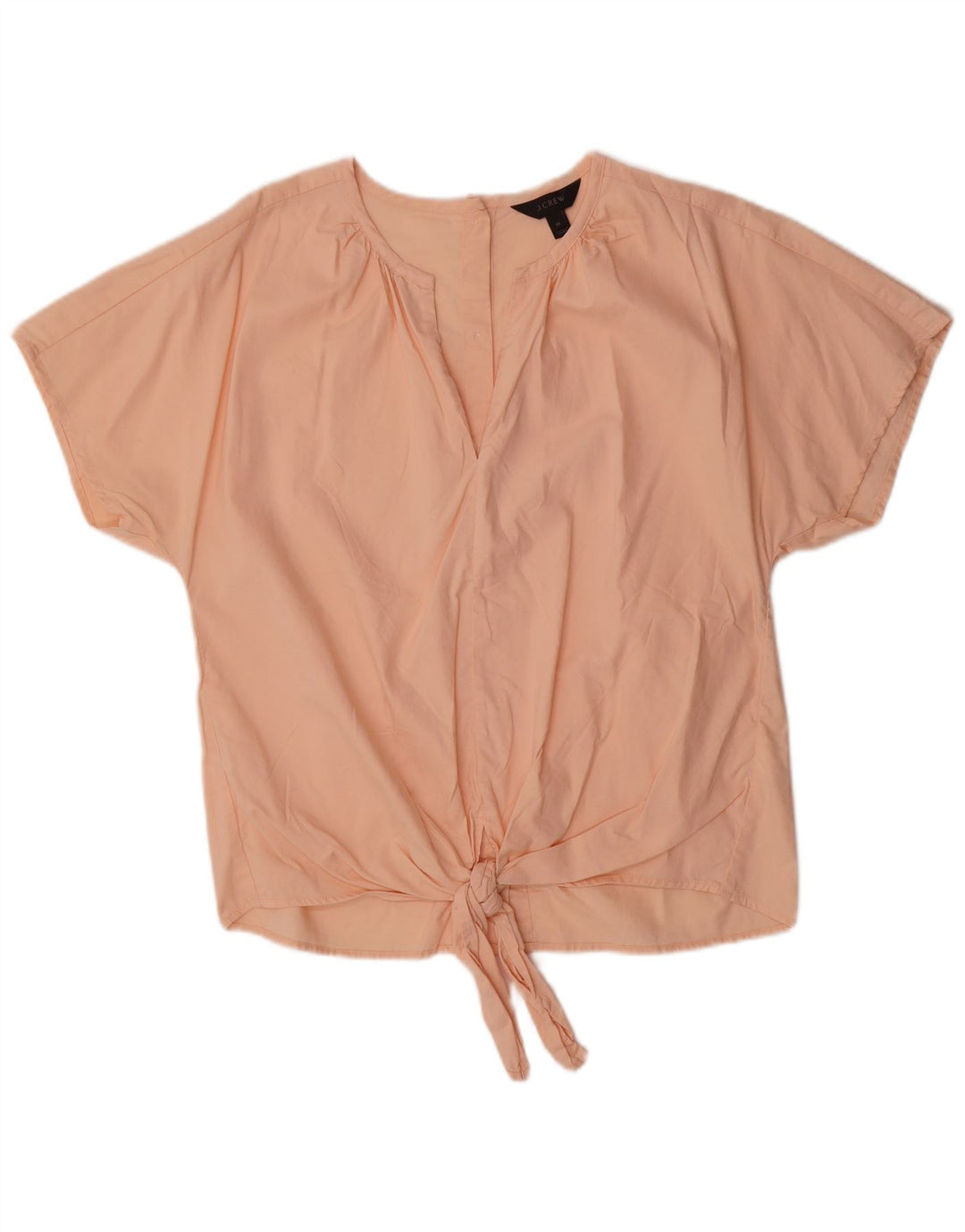 J. Crew Camicetta da donna con allacciatura frontale Top UK 14 Cotone rosa medio