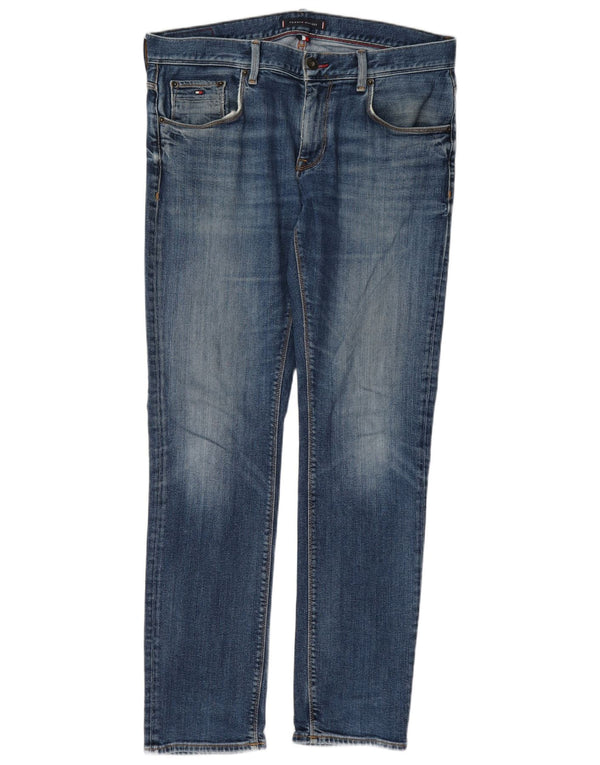 Jeans slim da uomo Tommy Hilfiger W36 L30 cotone blu