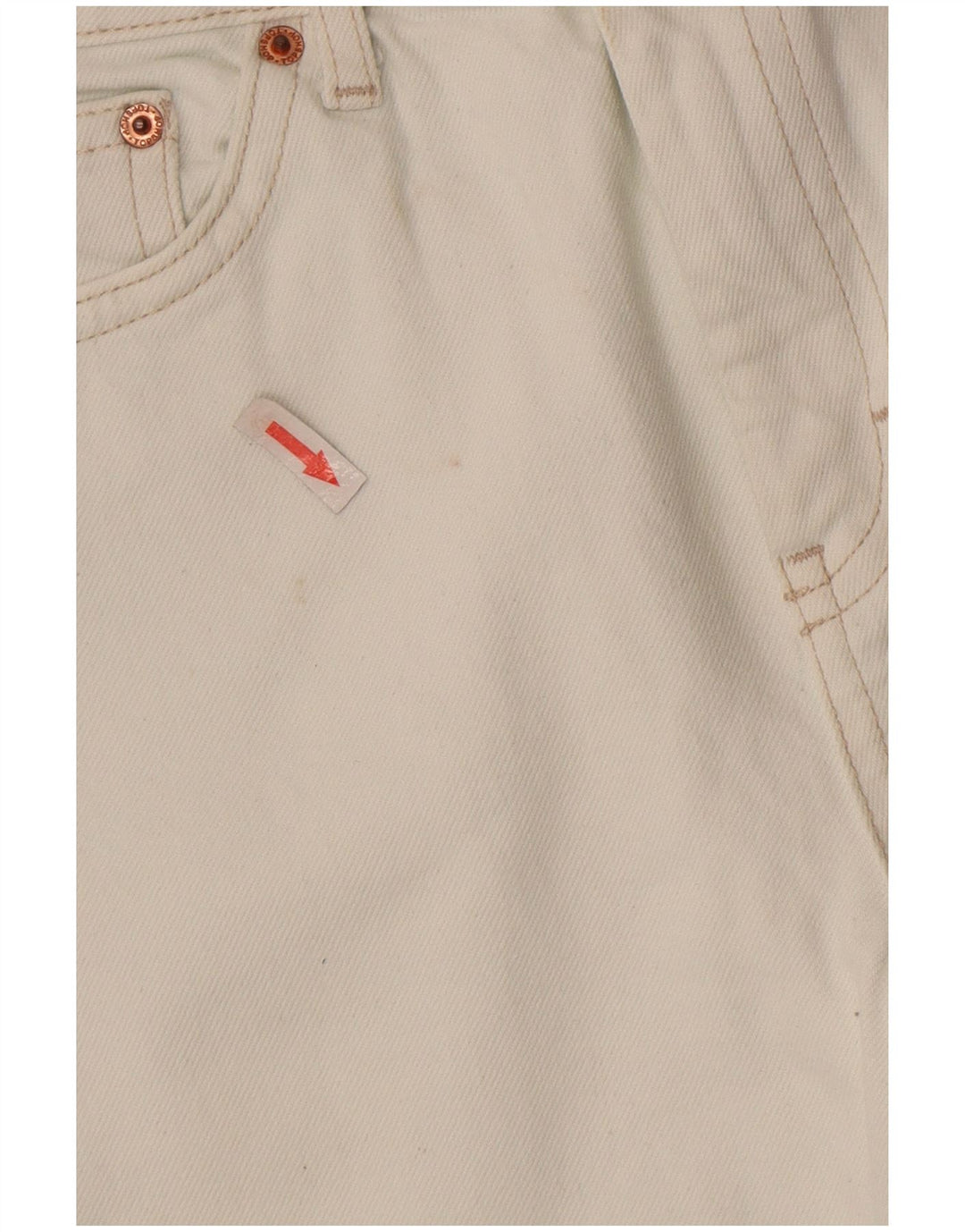 TOPSHOP Jeans dritti corti da donna W30 L25 bianchi