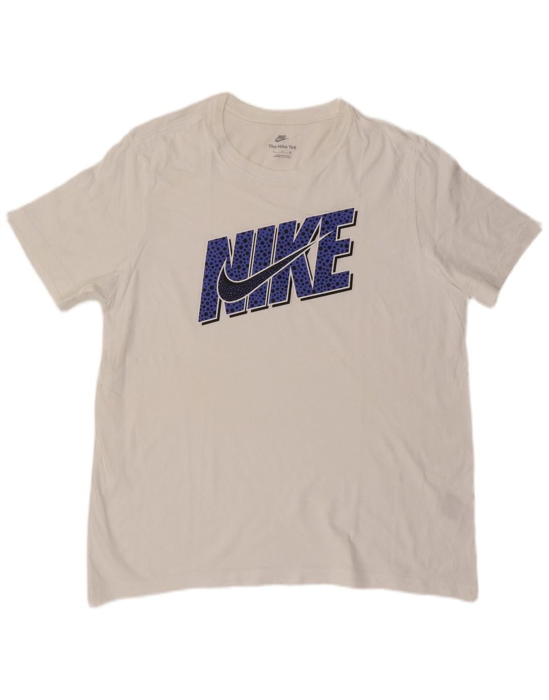 T-shirt grafica da uomo Nike Top XL in cotone bianco