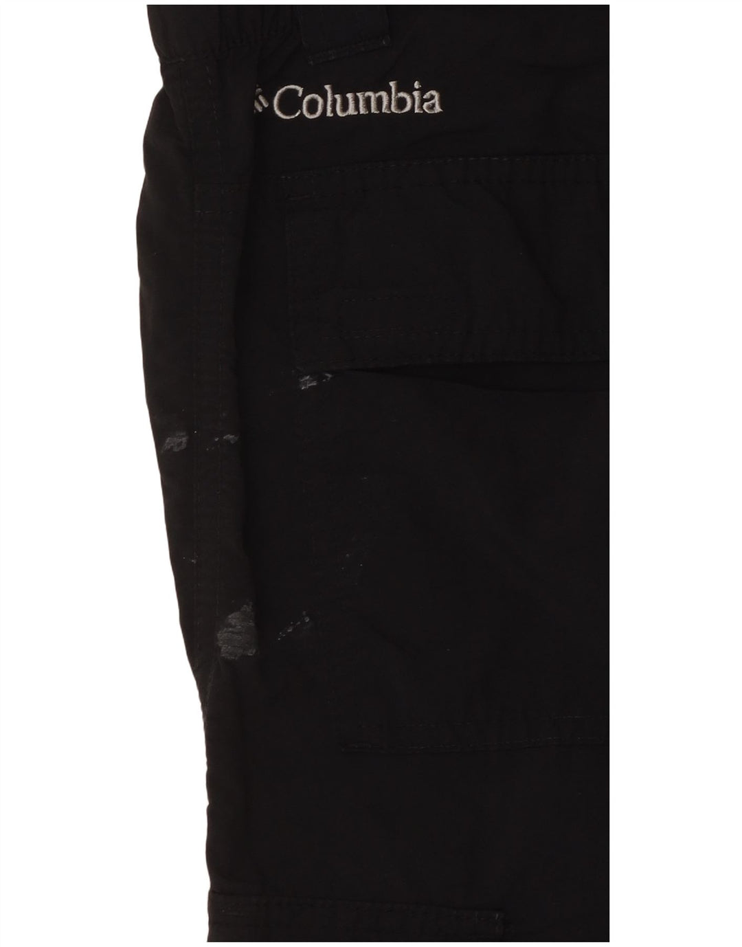 Pantaloncini cargo Columbia da uomo W36 grandi in nylon nero