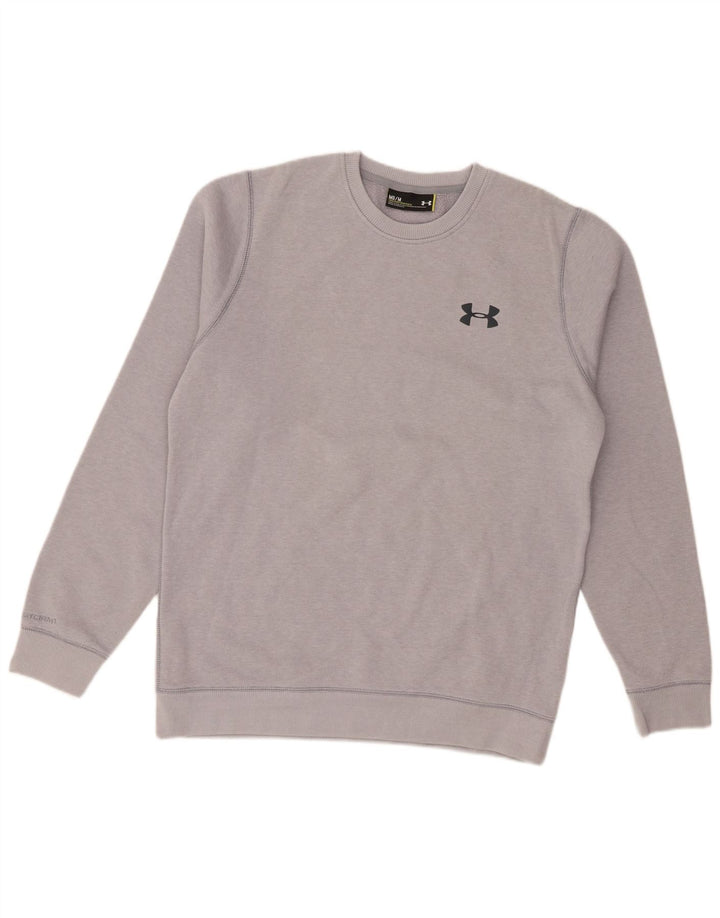 Felpa da uomo Under Armour Maglione in cotone grigio medio
