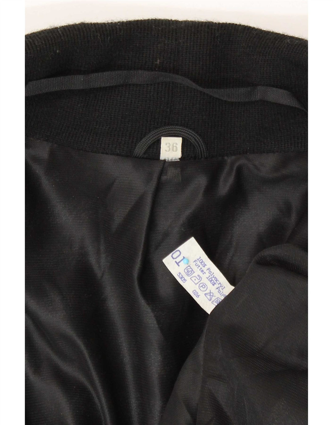 Giacca blazer oversize aperta da donna vintage EU 36 piccola a righe grigie