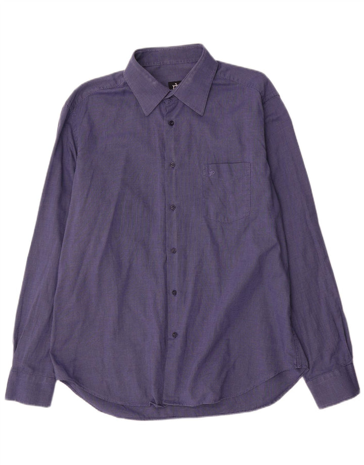 Camicia da uomo Roccobarocco taglia 17 43 XL cotone blu