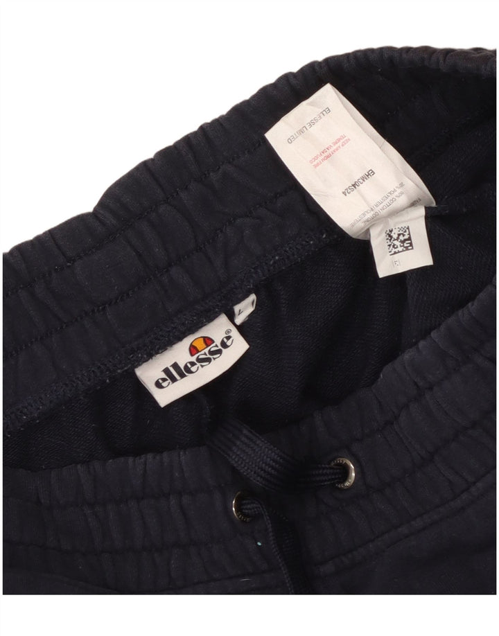 Pantaloncini sportivi grafici da uomo Ellesse di grandi dimensioni in cotone blu navy