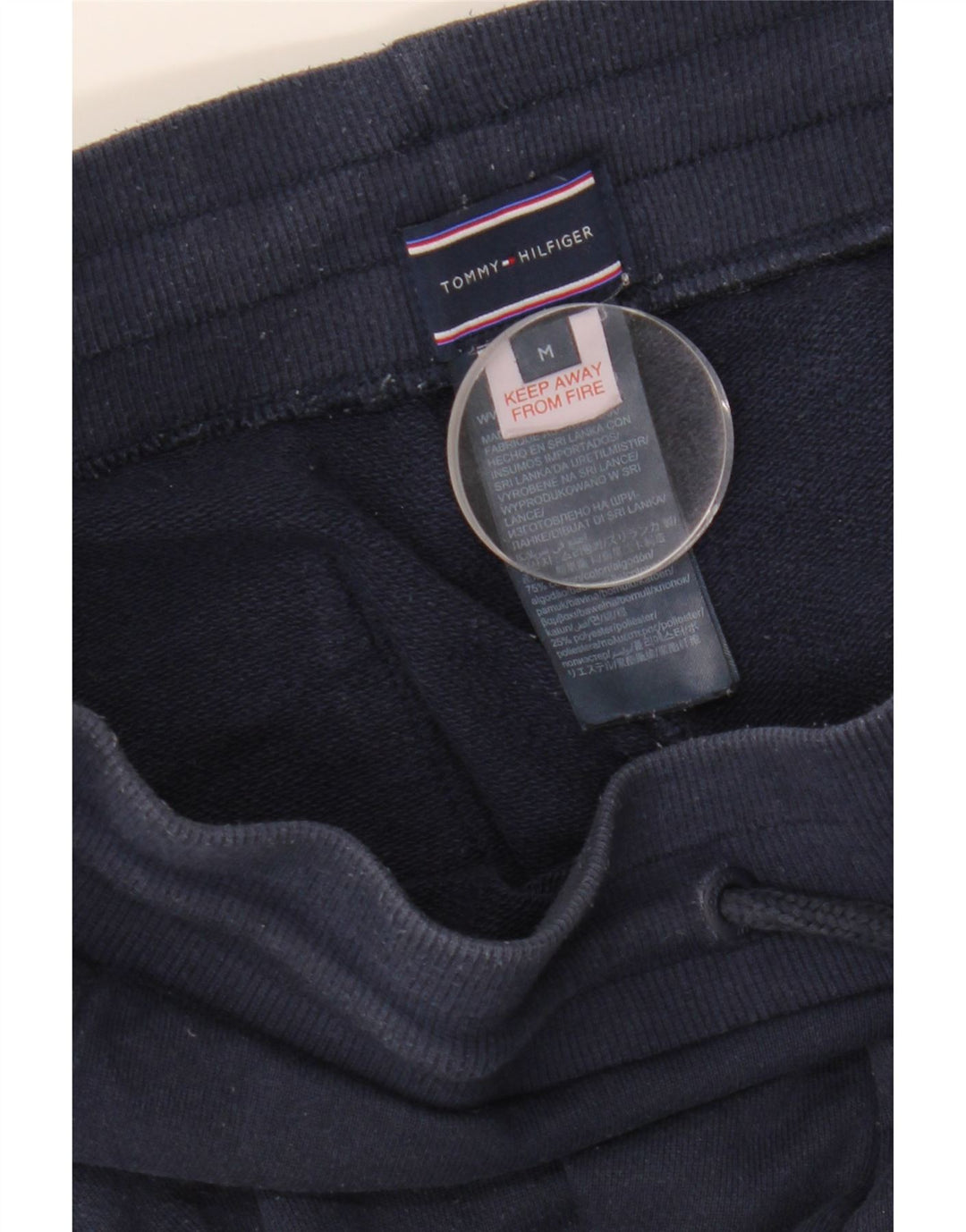 TOMMY HILFIGER Pantaloni da tuta con grafica da uomo Joggers medio blu navy