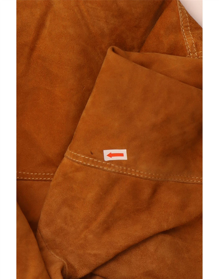 Giubbotto bomber in pelle scamosciata da uomo VINTAGE UK 40 Large Beige