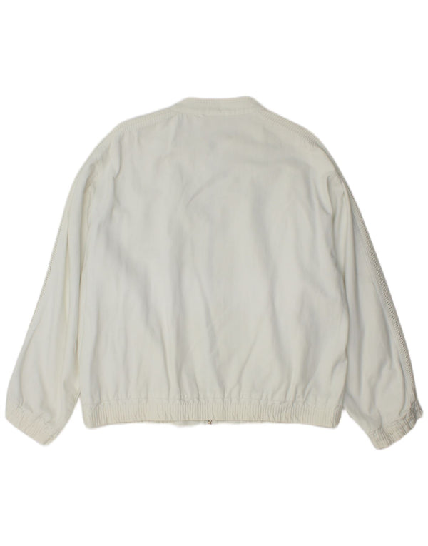 Giacca utility da uomo vintage UK 40 grande cotone bianco