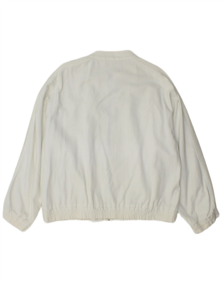 Giacca utility da uomo vintage UK 40 grande cotone bianco