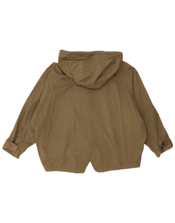 Giubbotto bomber oversize con cappuccio da donna Zara UK 14 medio cachi