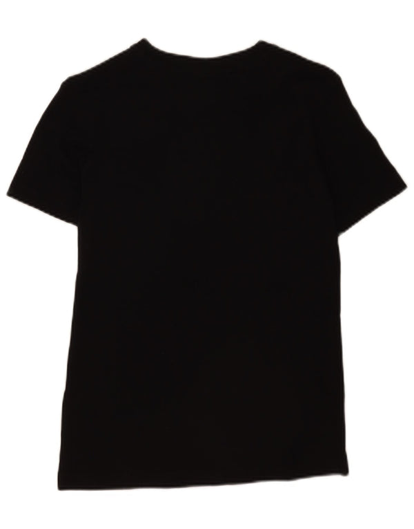 T-shirt grafica da donna Champion Top UK 6 XS cotone nero