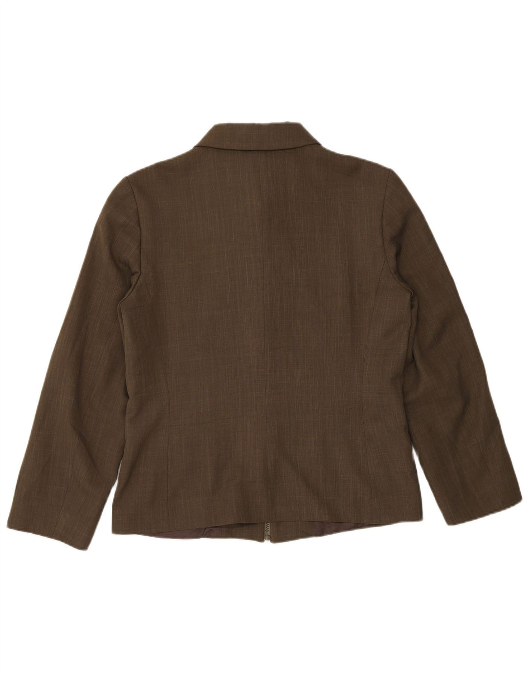 Giacca blazer con zip intera da donna Zara EU 40 poliestere kaki medio