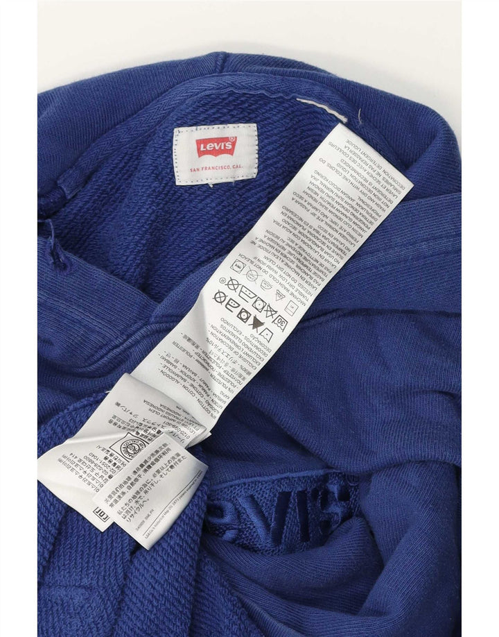 Maglione con cappuccio grafico da uomo Levi's piccolo in cotone blu