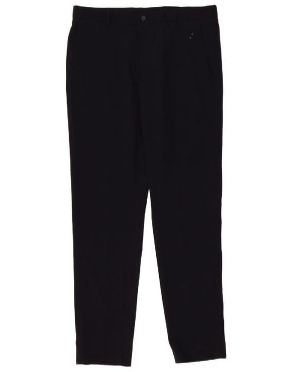 Pantaloni da abito affusolati da uomo Zara EU 40 medi W31 L31 blu navy classici