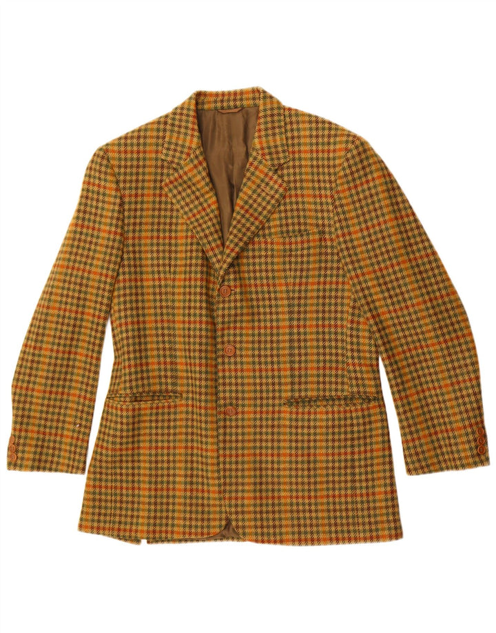 Giacca Blazer da Uomo a 3 Bottoni Alberto Aspesi IT 50 Large Pied De Poule Giallo