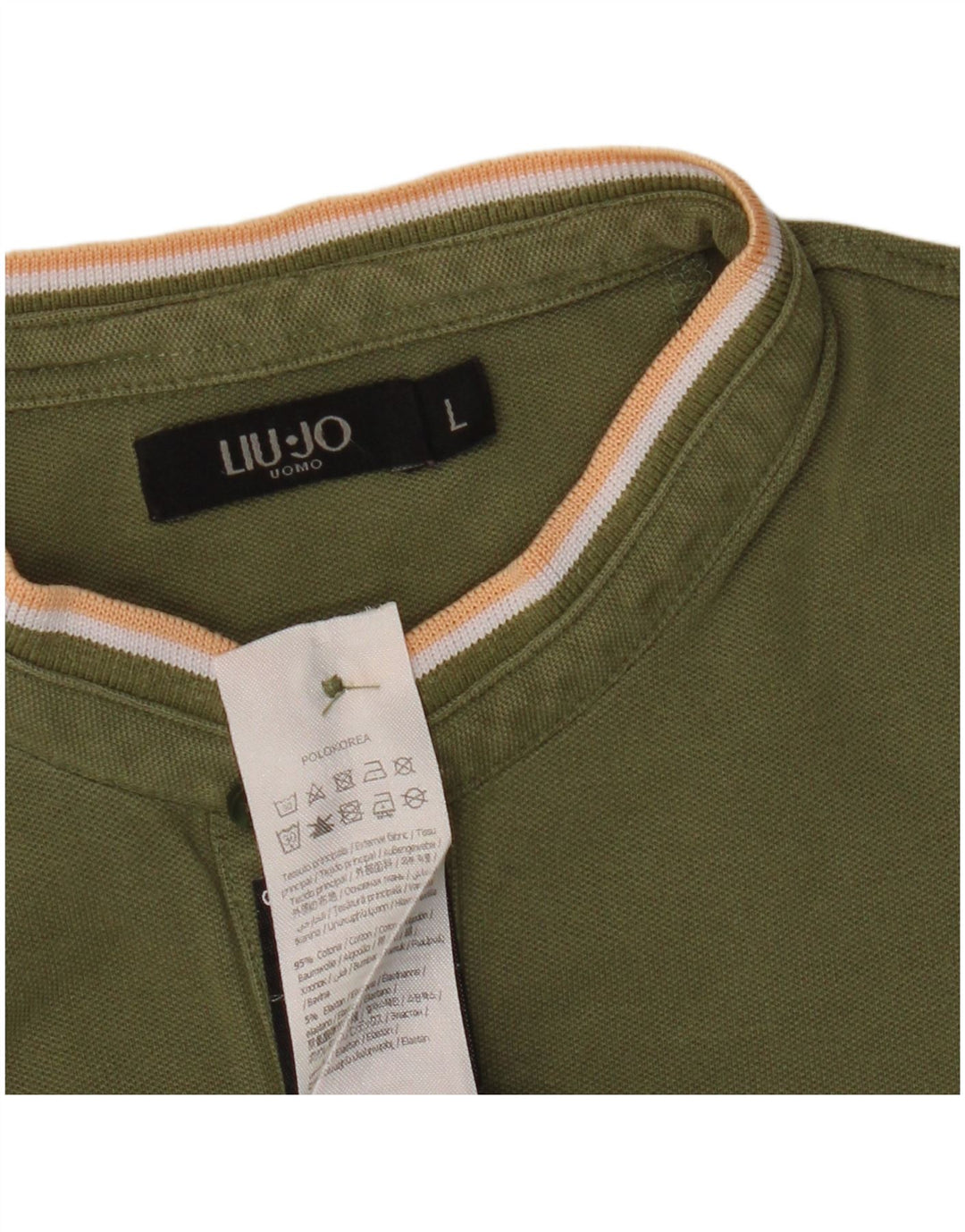 Polo Uomo Liu Jo Large Cotone Kaki