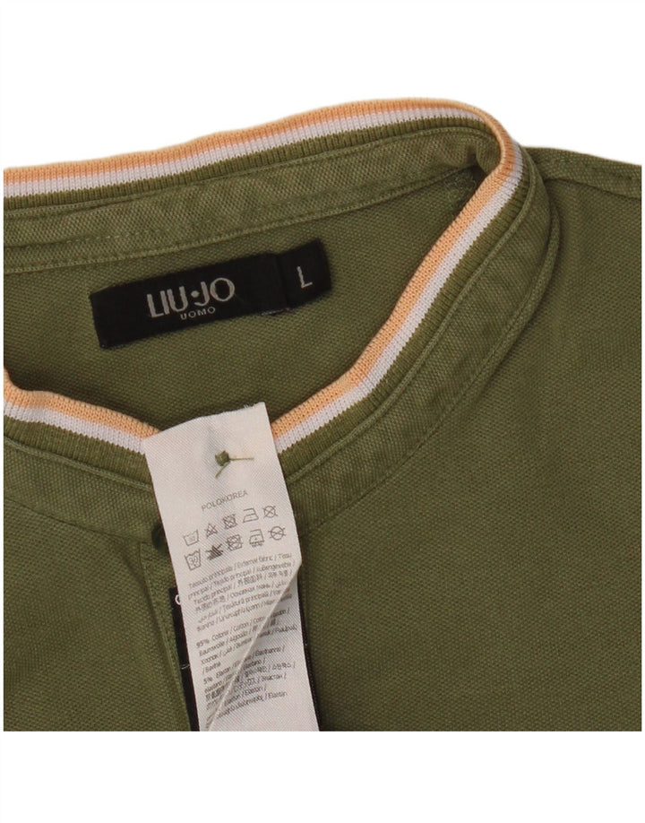 Polo Uomo Liu Jo Large Cotone Kaki