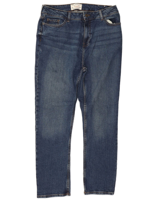 Jeans slim da donna Chesham Girlfriend Fat Face UK 12 medio W32 L26 blu