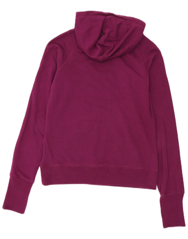 Felpa con cappuccio grafica da donna Nike UK 18 XL cotone viola