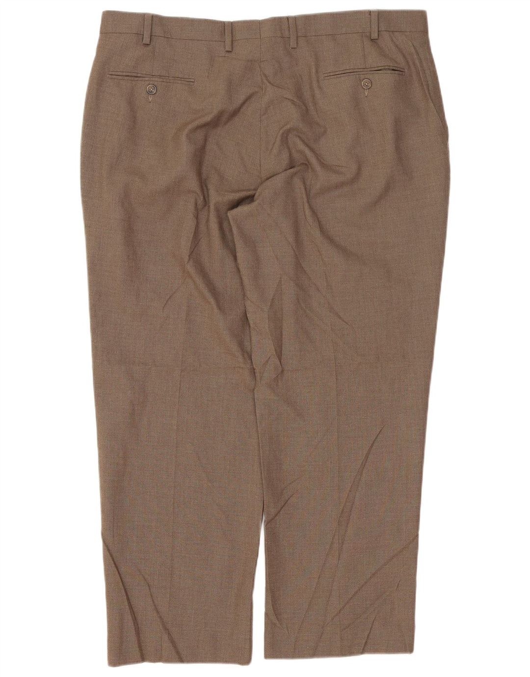 Pantaloni da abito dritti da uomo Izod W40 L29 poliestere marrone