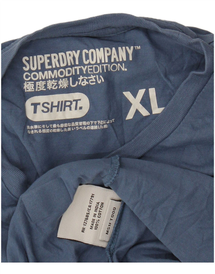 T-shirt da uomo Superdry Top XL in cotone blu