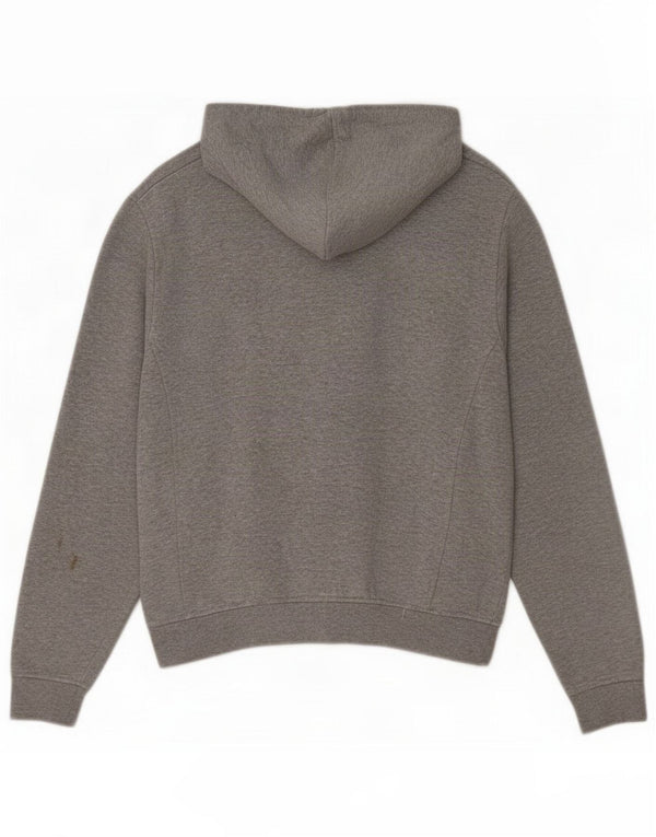Felpa con cappuccio e zip oversize con grafica da donna Fila UK 10 Small Grey Flecked