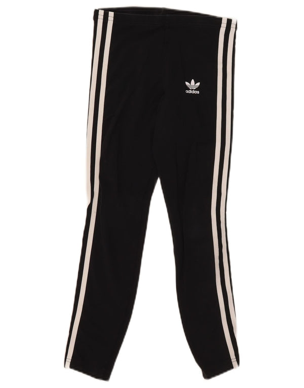 Leggings Adidas Bambina 9-10 Anni Cotone Nero