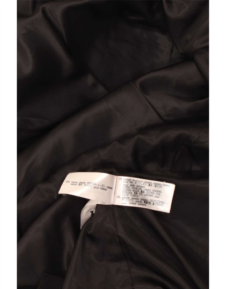 Giacca blazer a 2 bottoni da donna Zara UK 14 viscosa nera media