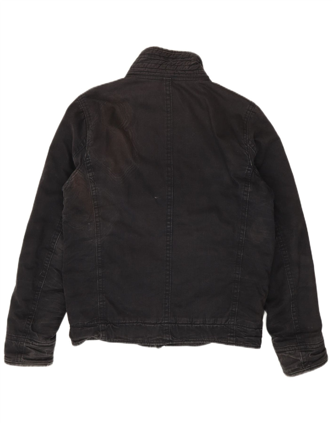 Giacca utility da uomo Hollister UK 40 Large in cotone nero