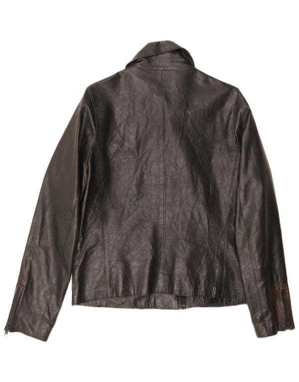 Giacca da motociclista da uomo vintage UK 34 XS nera