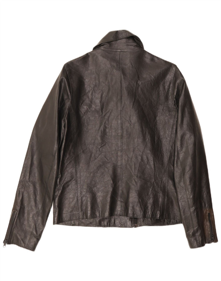 Giacca da motociclista da uomo vintage UK 34 XS nera