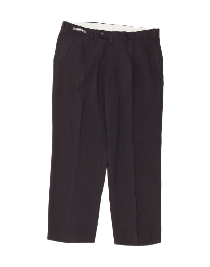 Pantaloni chino con pegging da uomo Marks & Spencer W36 L29 blu navy classici