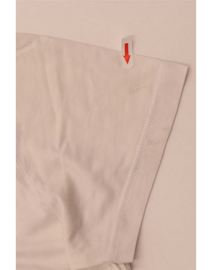 T-shirt grafica da uomo Adidas Top in cotone bianco medio