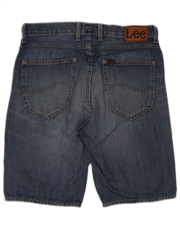 Pantaloncini corti in denim da uomo a 5 tasche Lee W30 cotone blu medio
