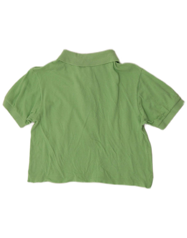 Polo corta da donna Lacoste taglia 40 cotone verde medio