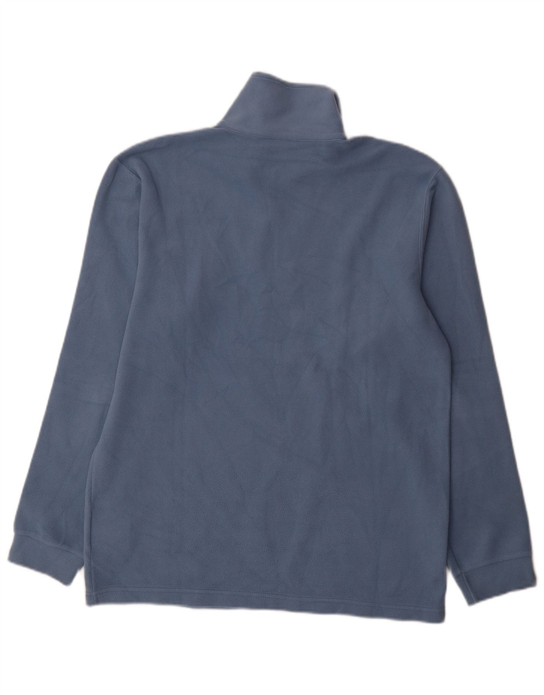 Maglione in pile da uomo Champion con zip e collo grande in cotone blu