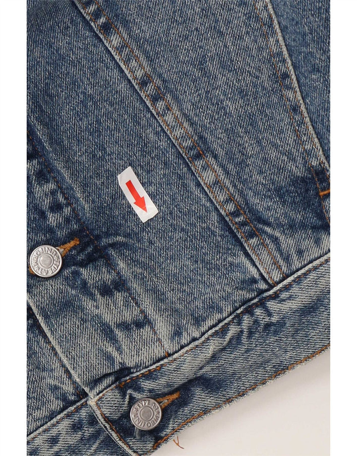Giacca di jeans da uomo uniforme UK 38 Cotone blu medio