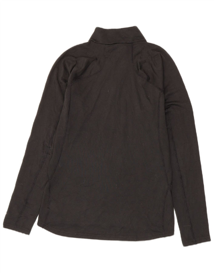 The North Face - Tuta da uomo pullover con zip e collo, piccola, in poliestere nero