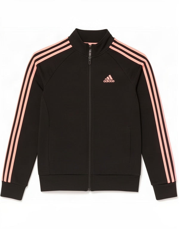 Adidas Womens Tracksuit Top Jacket UK 4/6 XS Black
