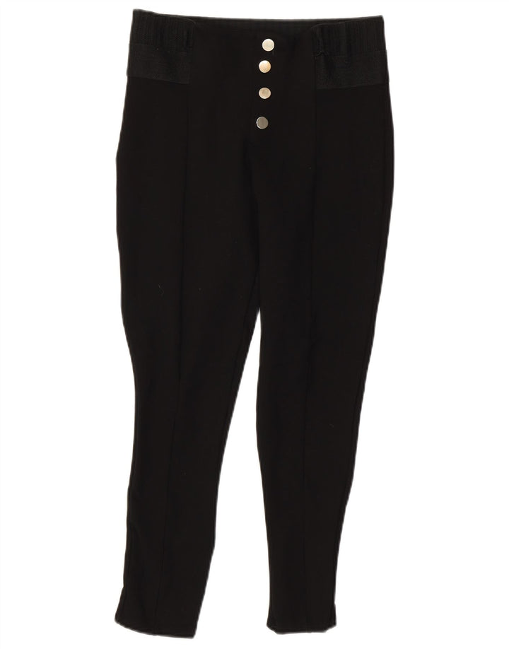 Pantaloni skinny corti da donna Zara medi W28 L24 neri