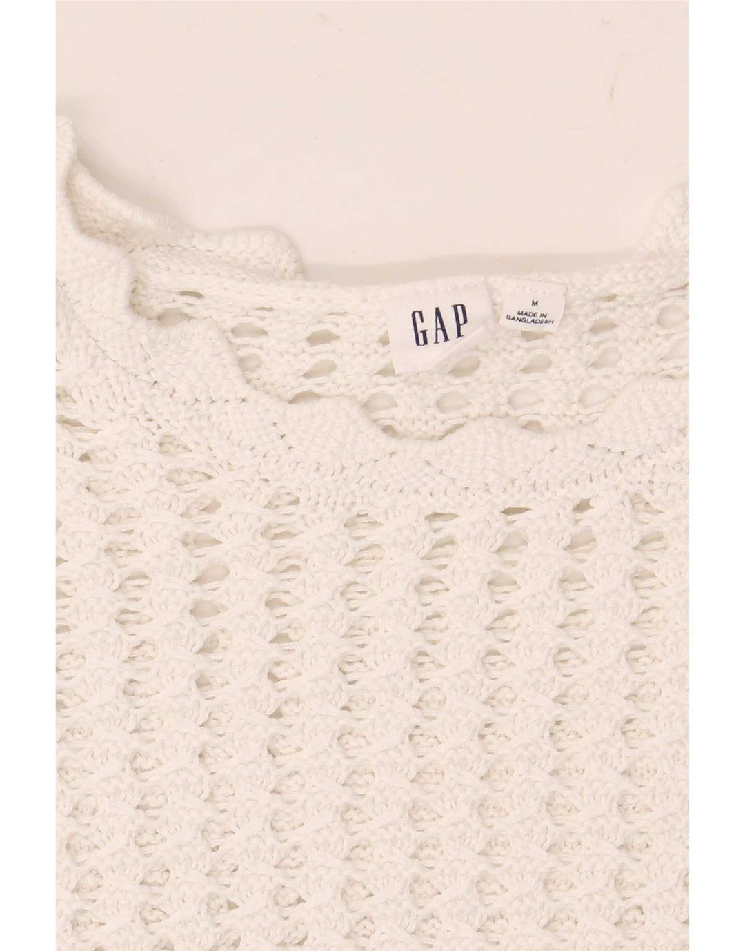 Gap Camicetta all'uncinetto da donna Top UK 14 Bianco medio