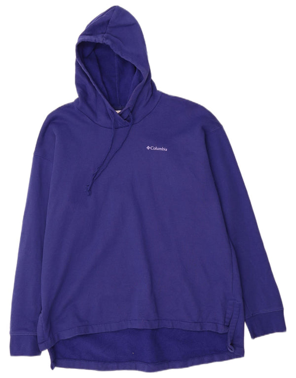 Felpa con cappuccio grafica da donna Columbia UK 16 grande cotone viola