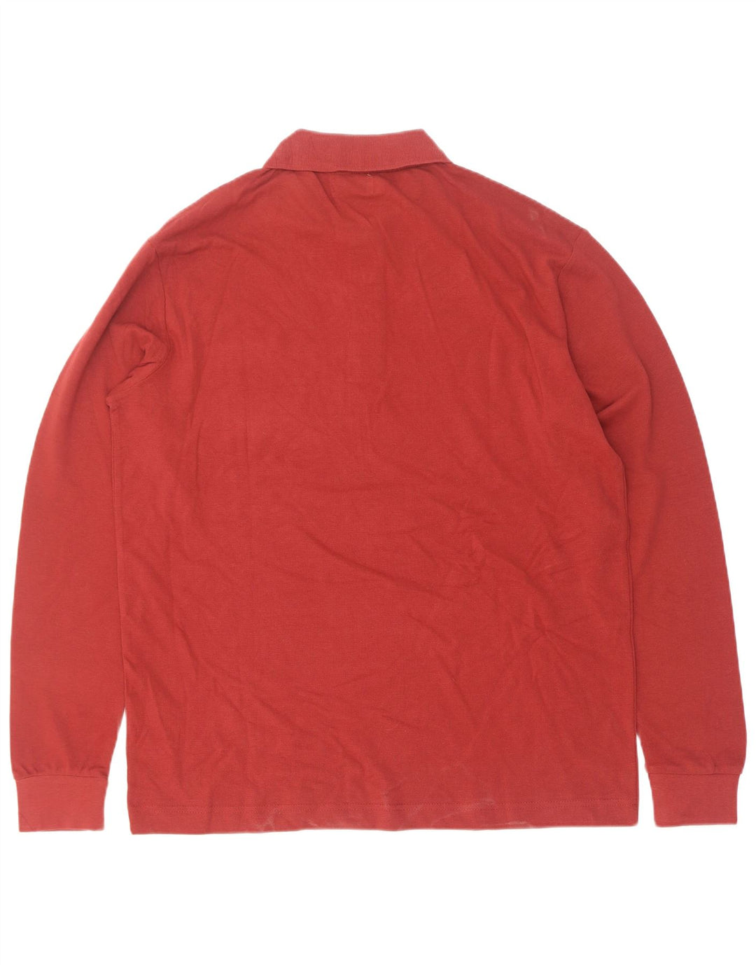 Polo Kappa Uomo Manica Lunga Large Rossa in Cotone