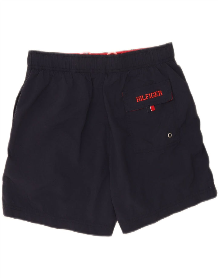 Pantaloncini da bagno da uomo Tommy Hilfiger piccoli in nylon blu navy