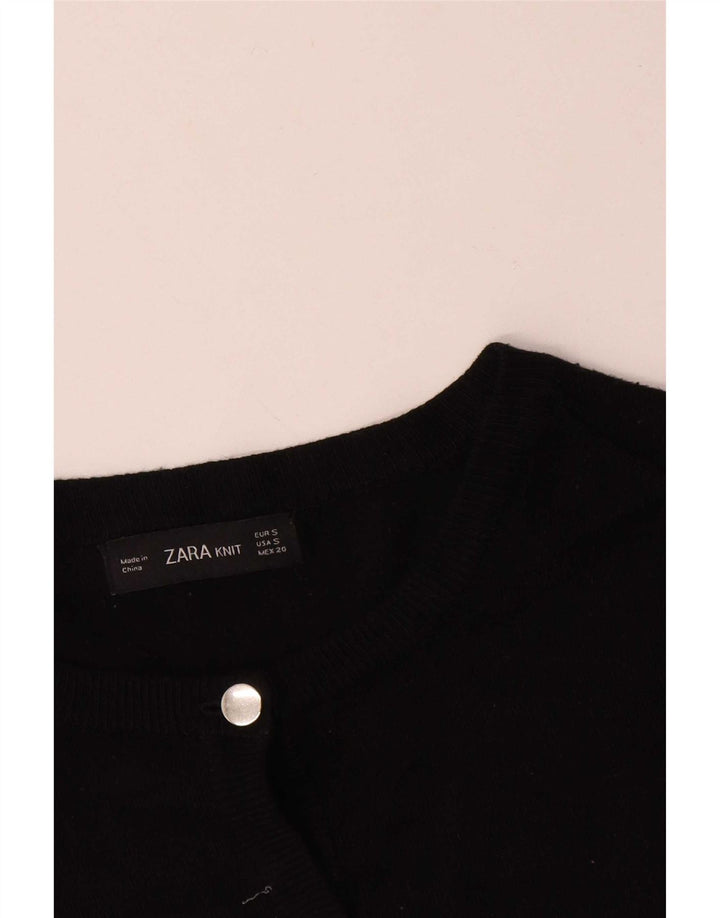 Maglione cardigan da donna Zara UK 10 piccolo nero